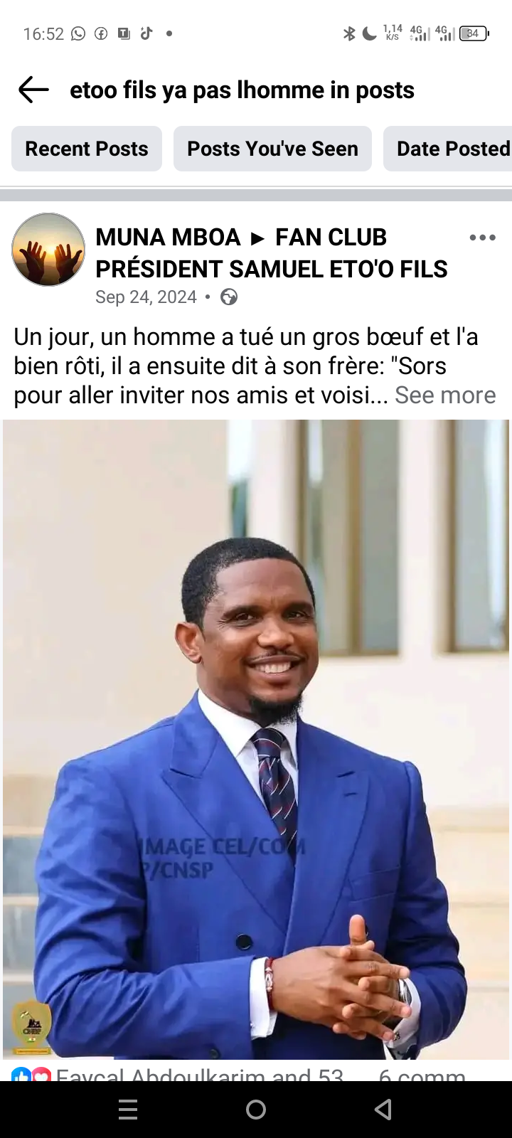 Reconnaissance mondiale :la FIFA valide le bilan de Samuel Eto’o et de son équipe