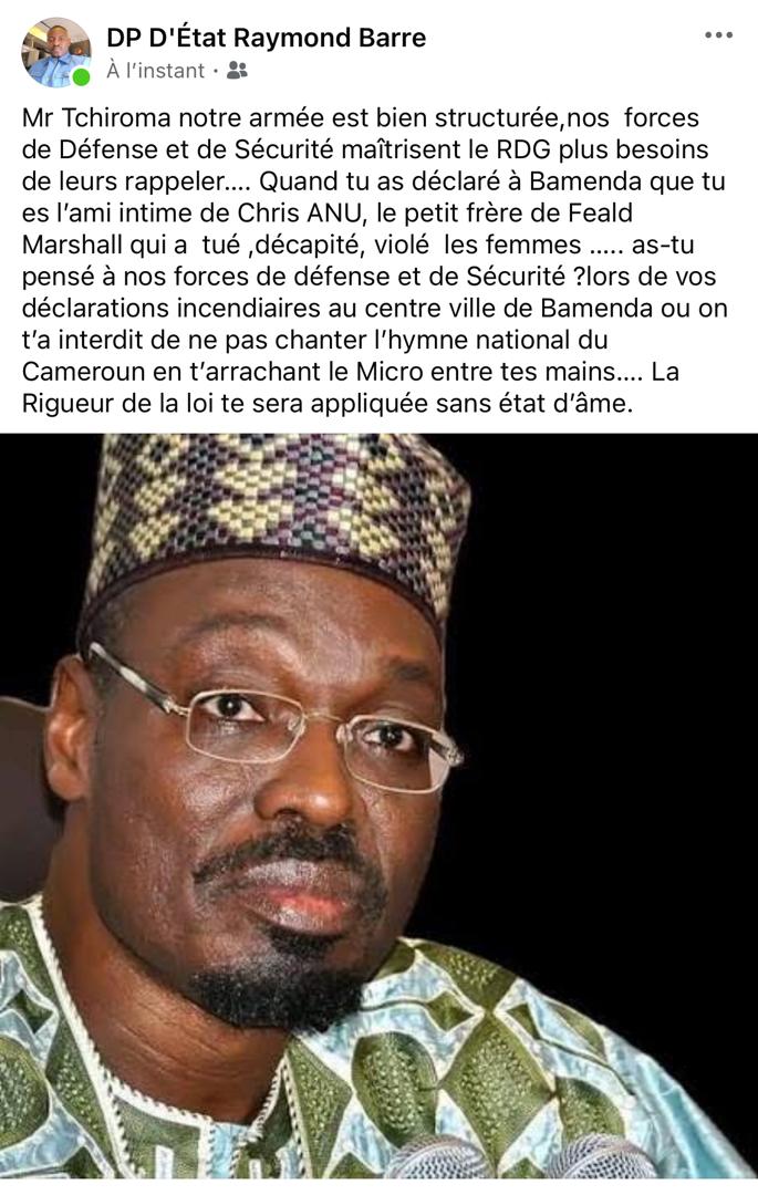 Présidentielle2025: Facebook trompe Issa Tchiroma et ses militants.