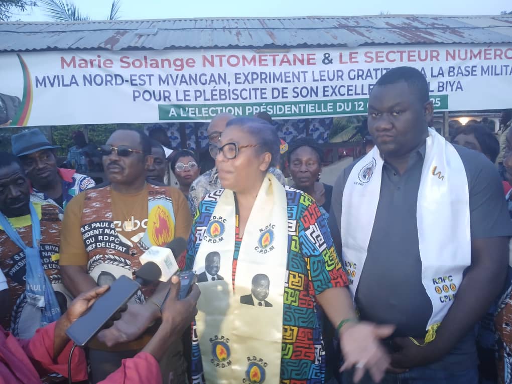 Mvangan:la base militante du Rdpc remercie,Marie Solange Ntometane epse Belinga, pour son geste de cœur.