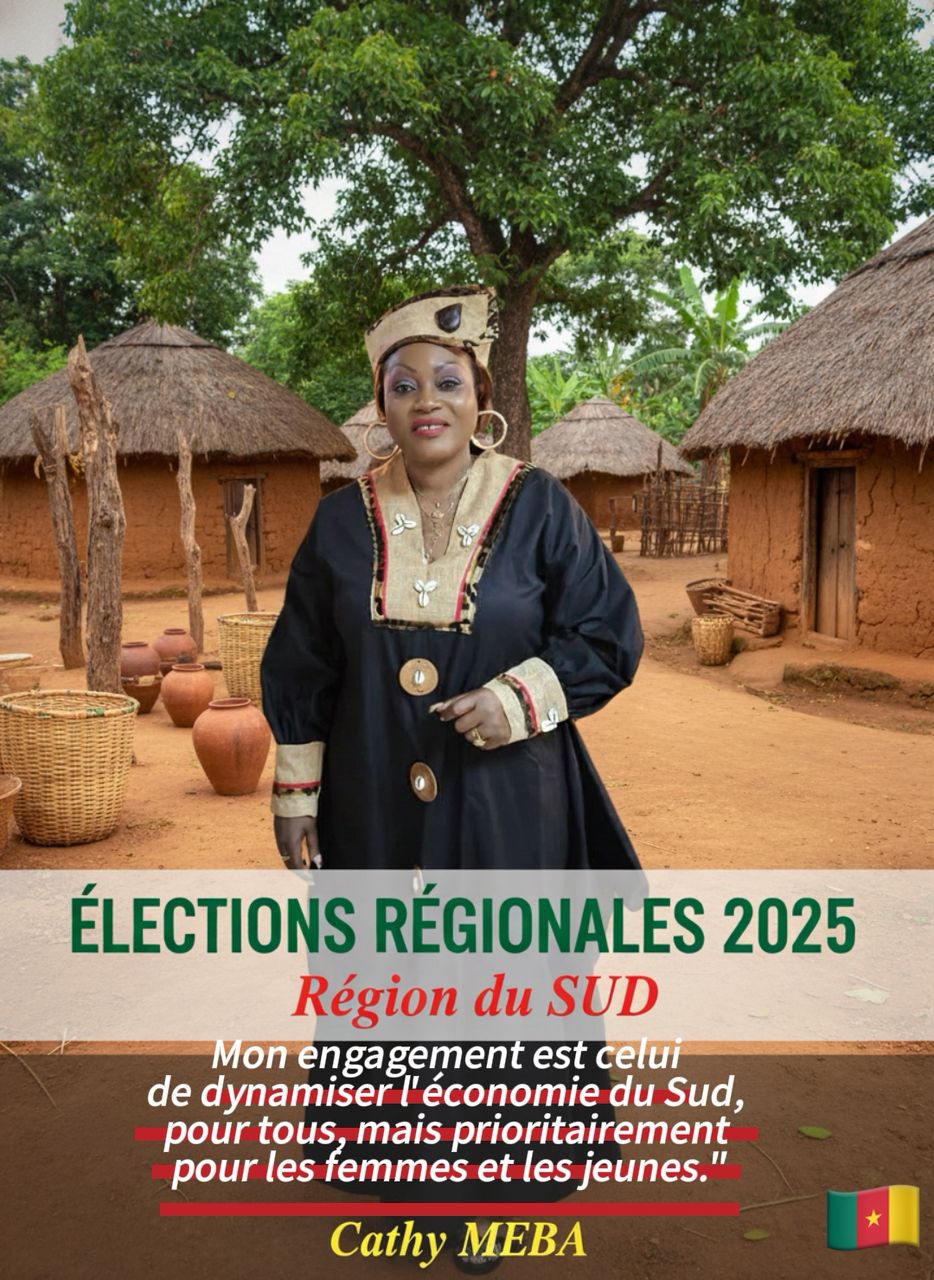 Elections du 30 Novembre 2025:Cathy MEBA~Une Candidate dException à la tête du conseil Région du Sud.
