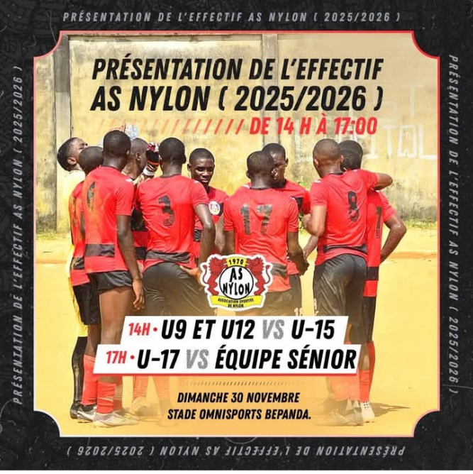 DOUALA-AS NYLON PRÉSENTE SA NOUVELLE COLLECTION DE MAILLOTS ET SES ÉQUIPES DE LA SAISON 2025-2026