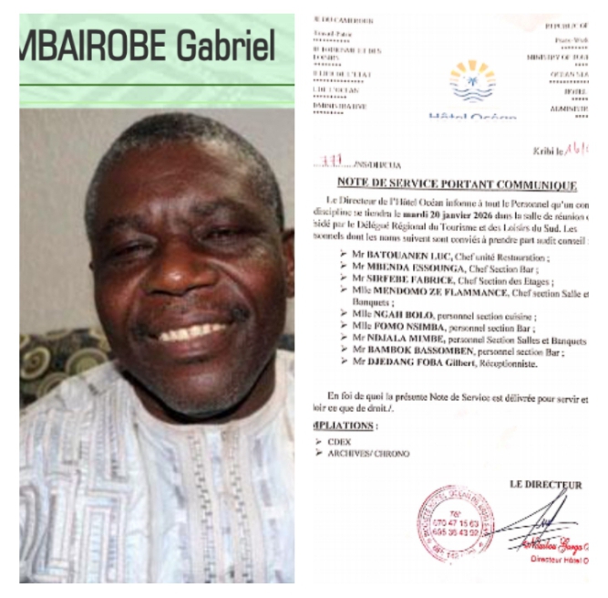 kribi:Hôtel de Locéan,un conseil de discipline qui soulève des interrogations
