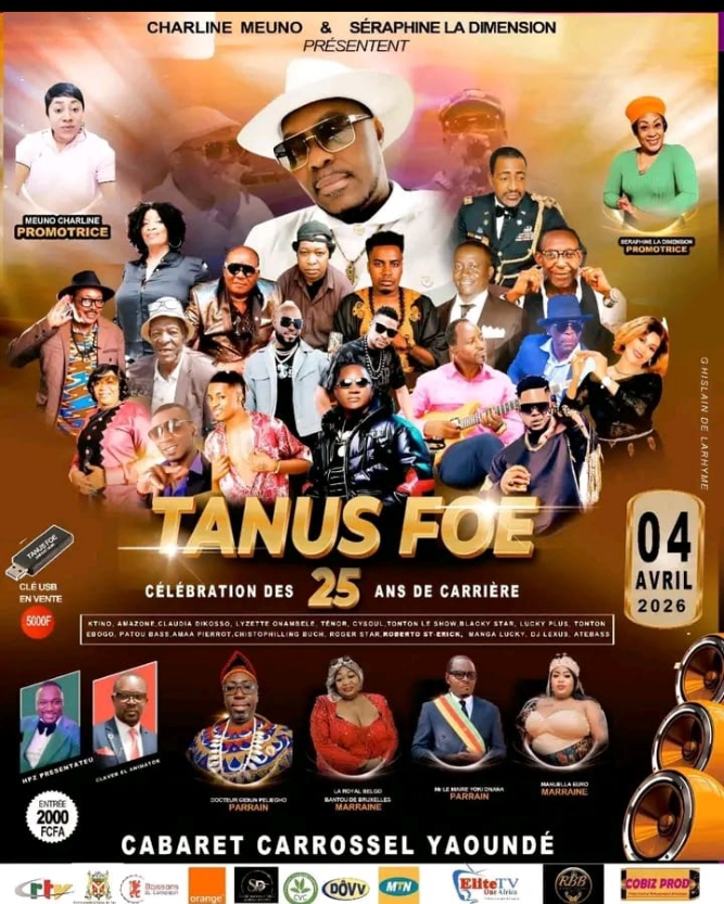 Tanus Foe  célèbre  ses 25 ans de carrière, 25 ans d inspiration