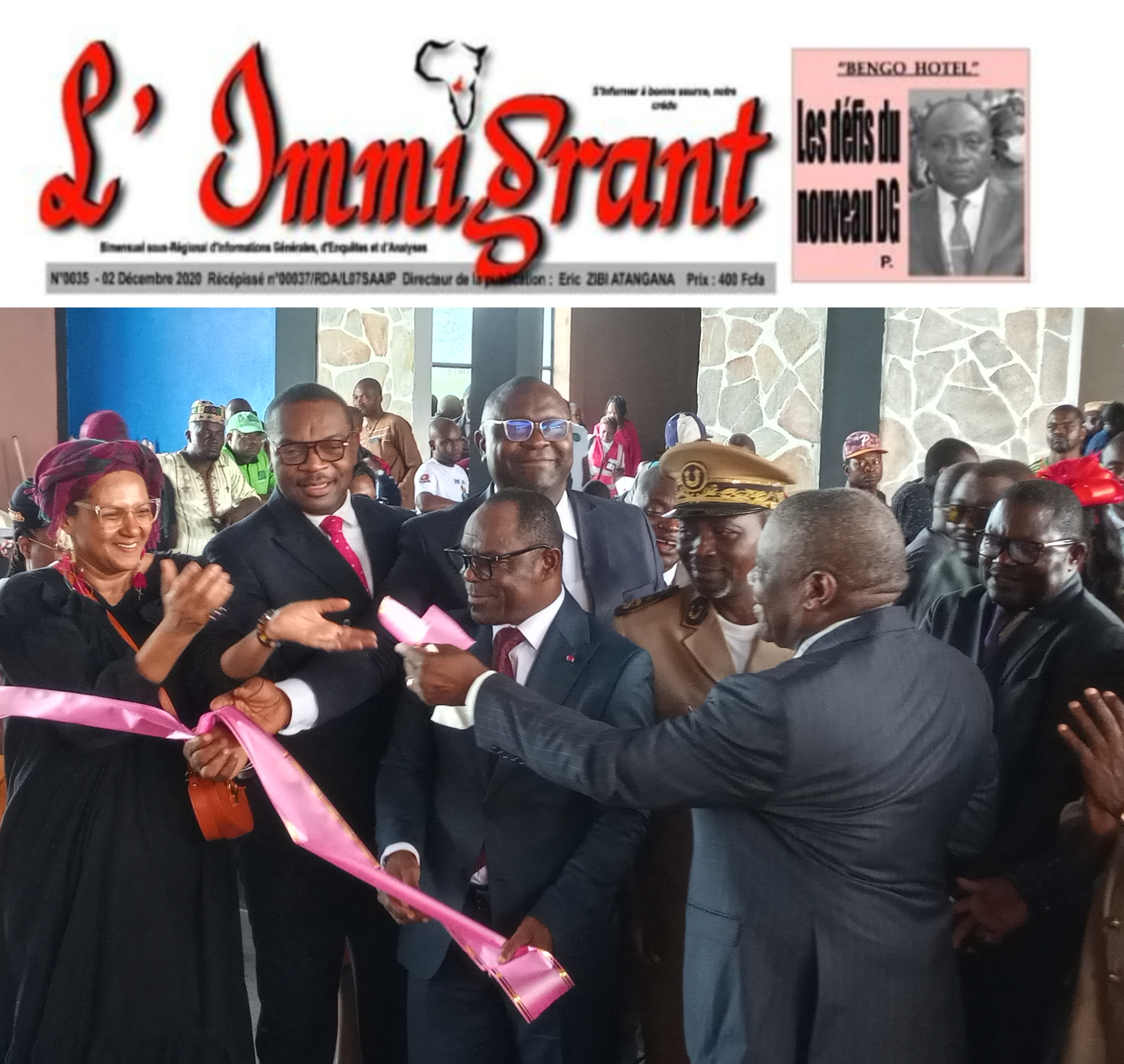 Sangmelima : La filière huile de palme ,le Ministre de lAgriculture et du Développement local,soutient linitiative de Madame la Présidente Elisa Mbang Eboutou.